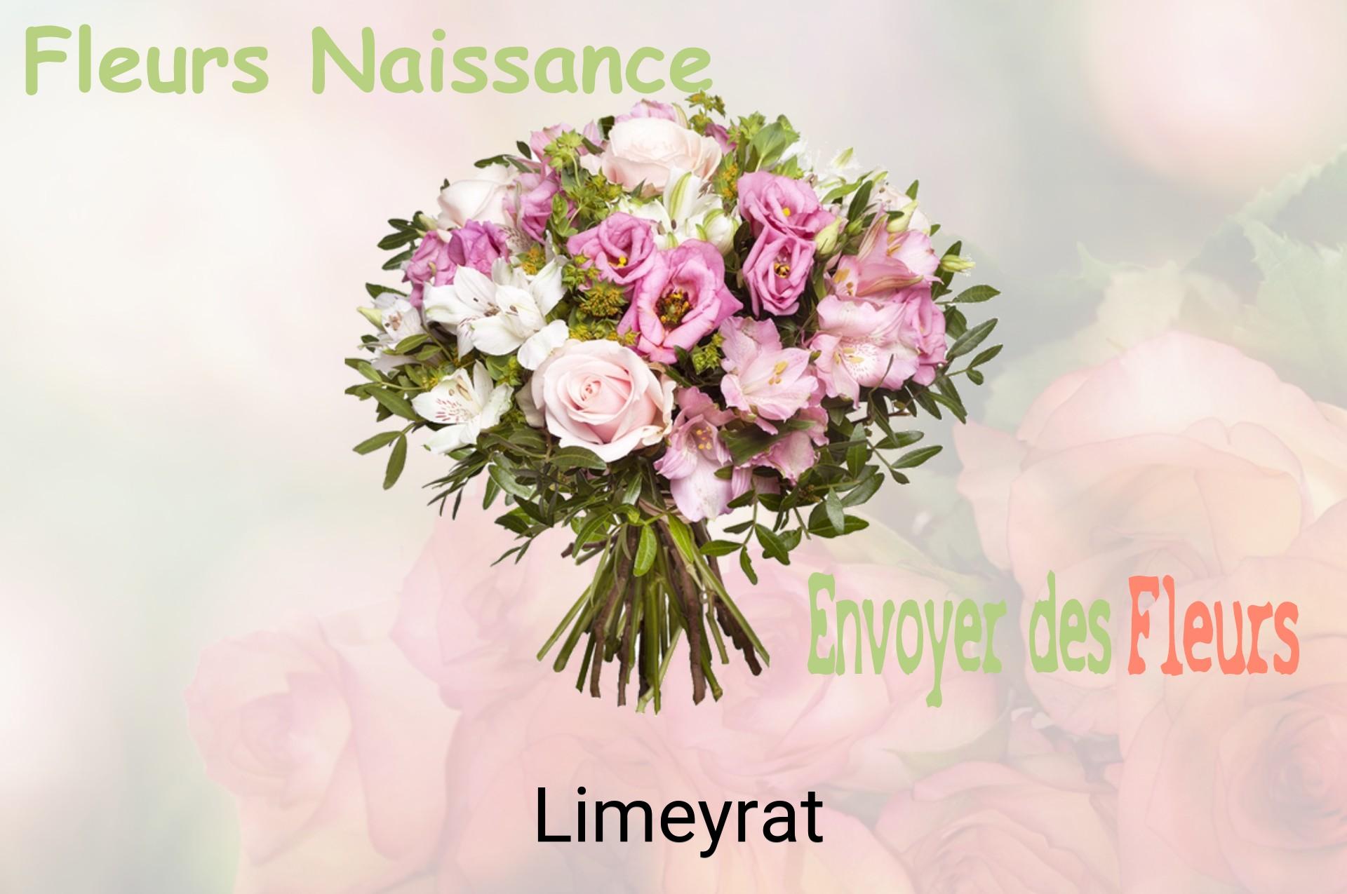 Bouquet de fleurs de naissance livré à Limeyrat